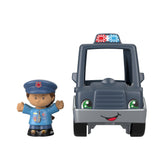 FISHER PRICE LITTLE PEOPLE VEHICUL POLICE 10CM